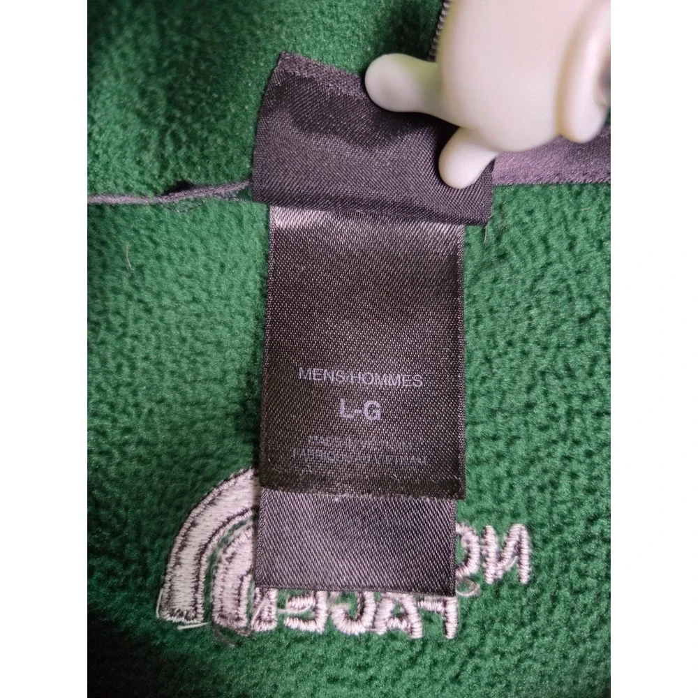 The North Face Fleece Jacket Mens L Green Black‎ Full Zip Denali Style Outdoor